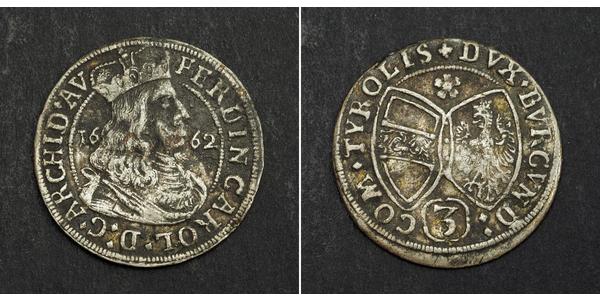 3 Kreuzer Austria  Silver 