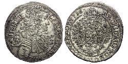 3 Kreuzer Bohemia Silver Charles VI, Holy Roman Emperor (1685-1740)