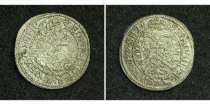 3 Kreuzer Holy Roman Empire (962-1806) Silver Leopold I, Holy Roman Emperor (1640-1705)