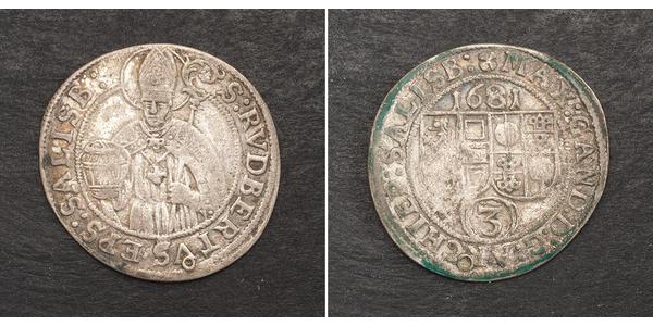 3 Kreuzer Salzburg Silver 