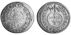 3 Kreuzer Principality of Ansbach (1398–1792) 銀 Joachim Ernst, Margrave of Brandenburg-Ansbach (1583 – 1625)