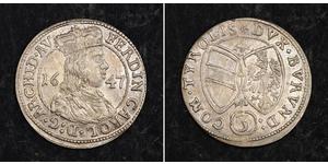 3 Kreuzer 奥地利历史 (1156 - 1806) 銀 