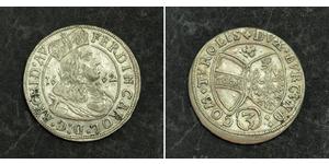 3 Kreuzer 奥地利历史 (1156 - 1806) 銀 