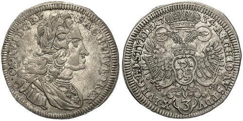3 Kreuzer 奥地利历史 (1156 - 1806) 銀 