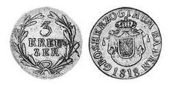 3 Kreuzer 巴登大公國 (1806 - 1918) 銀 
