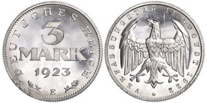 3 Mark Repubblica di Weimar (1918-1933) Alluminio 