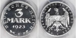 3 Mark República de Weimar (1918-1933) Aluminio 