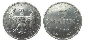 3 Mark République de Weimar (1918-1933) Aluminium 