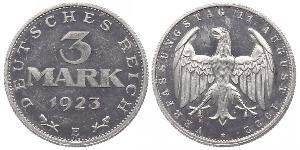 3 Mark Weimar Republic (1918-1933) Aluminium 