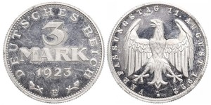 3 Mark Weimar Republic (1918-1933) Aluminium 