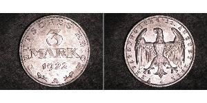 3 Mark Weimar Republic (1918-1933) Aluminium 