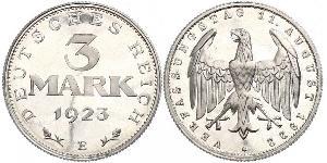 3 Mark Weimarer Republik (1918-1933) Aluminium 