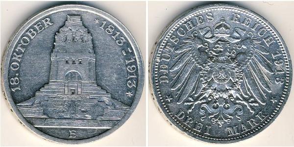 3 Mark Allemagne Argent 
