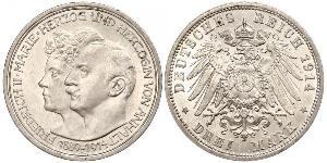 3 Mark Anhalt-Dessau (1603 -1863) Argent Frédéric II d