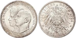 3 Mark Anhalt-Dessau (1603 -1863) Argent Frédéric II d