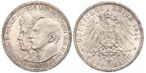 3 Mark Anhalt-Dessau (1603 -1863) Argent Frédéric II d