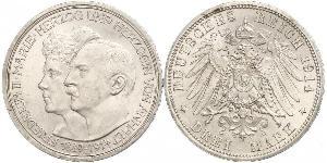 3 Mark Anhalt-Dessau (1603 -1863) Argent Frédéric II d