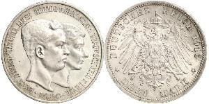3 Mark Duché de Brunswick (1815 - 1918) Argent Ernest-Auguste III de Hanovre (1887 - 1953)