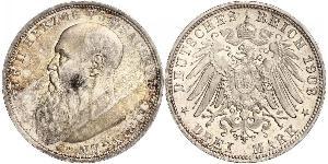 3 Mark Duché de Saxe-Meiningen (1680 - 1918) Argent Georges II de Saxe-Meiningen-Hildburghausen