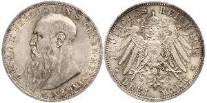 3 Mark Duché de Saxe-Meiningen (1680 - 1918) Argent Georges II de Saxe-Meiningen-Hildburghausen