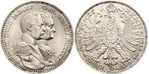 3 Mark Grand-duché de Saxe-Weimar-Eisenach (1809 - 1918) Argent Guillaume-Ernest de Saxe-Weimar-Eisenach