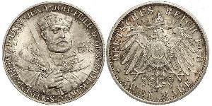 3 Mark Grand-duché de Saxe-Weimar-Eisenach (1809 - 1918) Argent 