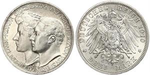 3 Mark Grand-duché de Saxe-Weimar-Eisenach (1809 - 1918) Argent Guillaume-Ernest de Saxe-Weimar-Eisenach