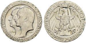 3 Mark Royaume de Prusse (1701-1918) Argent Wilhelm II, German Emperor (1859-1941)