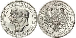3 Mark Royaume de Prusse (1701-1918) Argent Frédéric-Guillaume III de Prusse (1770 -1840)