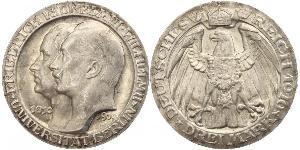 3 Mark Royaume de Prusse (1701-1918) Argent Wilhelm II, German Emperor (1859-1941)