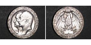 3 Mark Royaume de Prusse (1701-1918) Argent Wilhelm II, German Emperor (1859-1941)