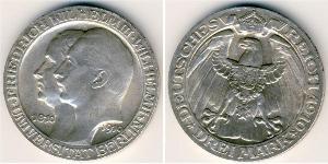 3 Mark Royaume de Prusse (1701-1918) Argent Wilhelm II, German Emperor (1859-1941)