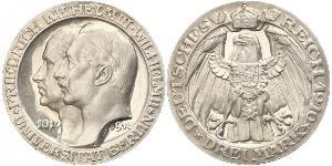 3 Mark Royaume de Prusse (1701-1918) Argent Wilhelm II, German Emperor (1859-1941)
