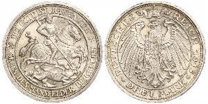 3 Mark Royaume de Prusse (1701-1918) Argent Wilhelm II, German Emperor (1859-1941)