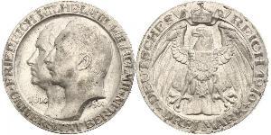 3 Mark Royaume de Prusse (1701-1918) Argent Wilhelm II, German Emperor (1859-1941)
