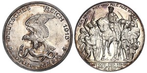 3 Mark Royaume de Prusse (1701-1918) Argent 
