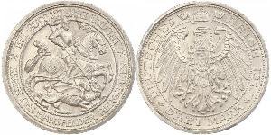 3 Mark Royaume de Prusse (1701-1918) Argent Wilhelm II, German Emperor (1859-1941)