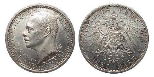 3 Mark Royaume de Prusse (1701-1918) Argent 