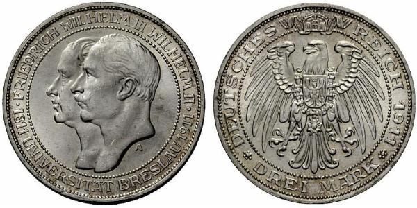 3 Mark Royaume de Prusse (1701-1918) Argent Frédéric-Guillaume III de Prusse (1770 -1840)