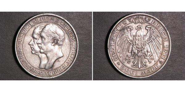 3 Mark Royaume de Prusse (1701-1918) Argent Frédéric-Guillaume III de Prusse (1770 -1840)