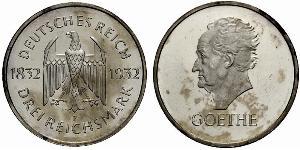 3 Mark République de Weimar (1918-1933) Argent 