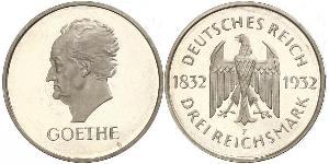 3 Mark République de Weimar (1918-1933) Argent 