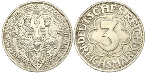 3 Mark République de Weimar (1918-1933) Argent 