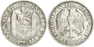 3 Mark République de Weimar (1918-1933) Argent 