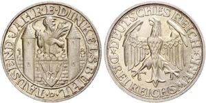 3 Mark République de Weimar (1918-1933) Argent 