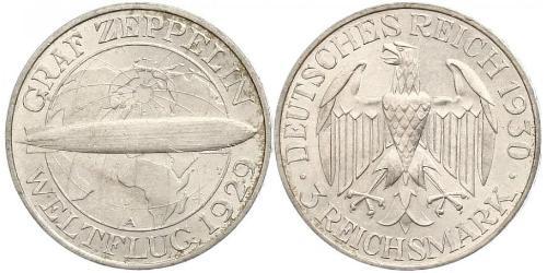 3 Mark République de Weimar (1918-1933) Argent 