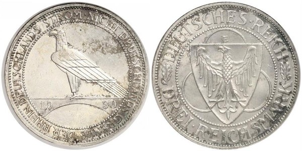 3 Mark République de Weimar (1918-1933) Argent 