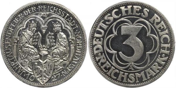 3 Mark République de Weimar (1918-1933) Argent 