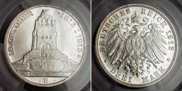 3 Mark Germania Argento 