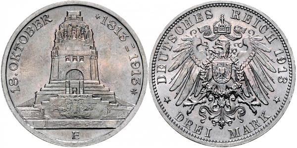 3 Mark Germania Argento 